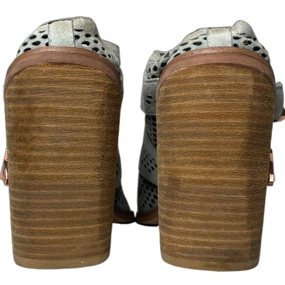 Nightwalker Blind Perforated Suede Peep Toe Mule - Limited Edition - Picture 6 of 7